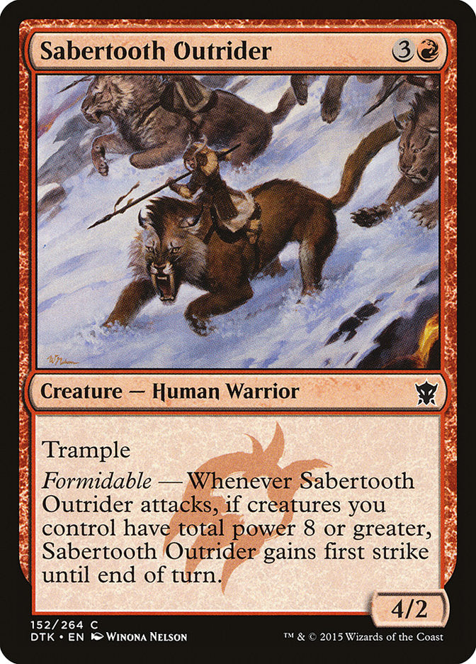 Sabertooth Outrider [Dragons of Tarkir] | Clutch Gaming