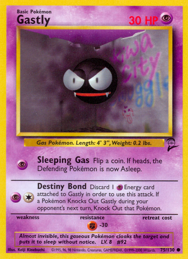 Gastly (75/130) [Base Set 2] | Clutch Gaming