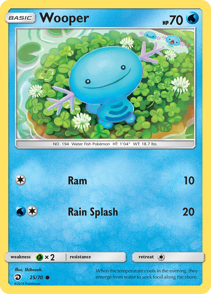 Wooper (25/70) [Sun & Moon: Dragon Majesty] | Clutch Gaming