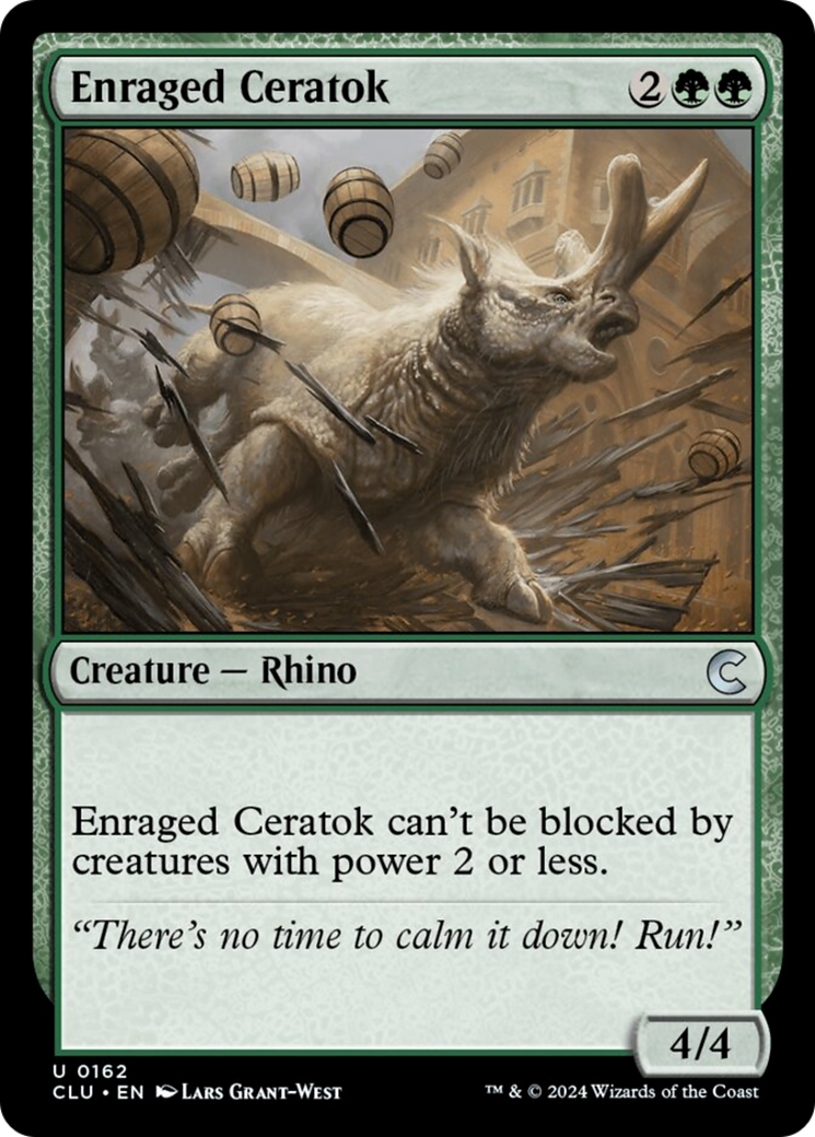 Enraged Ceratok [Ravnica: Clue Edition] | Clutch Gaming