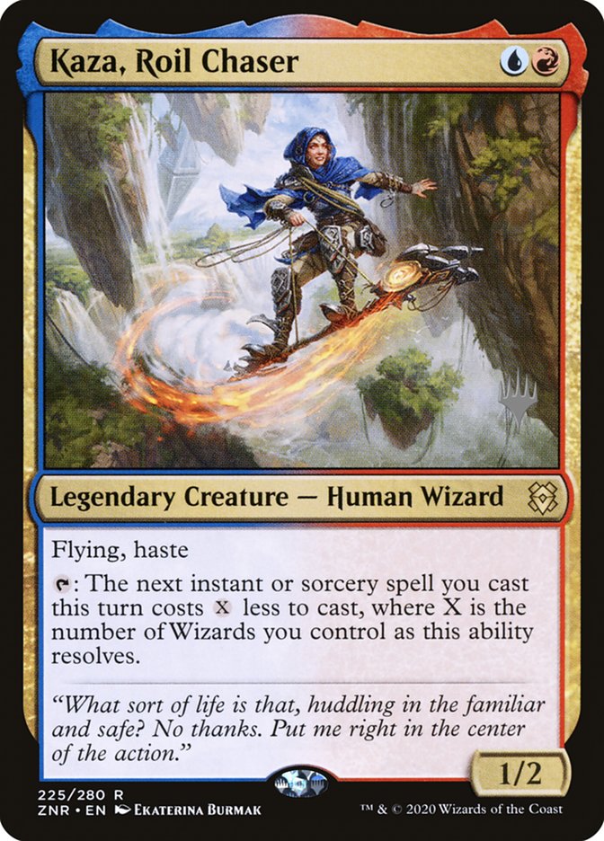 Kaza, Roil Chaser (Promo Pack) [Zendikar Rising Promos] | Clutch Gaming