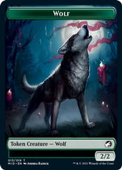 Rhino // Wolf Double-Sided Token [Innistrad: Midnight Hunt Commander Tokens] | Clutch Gaming