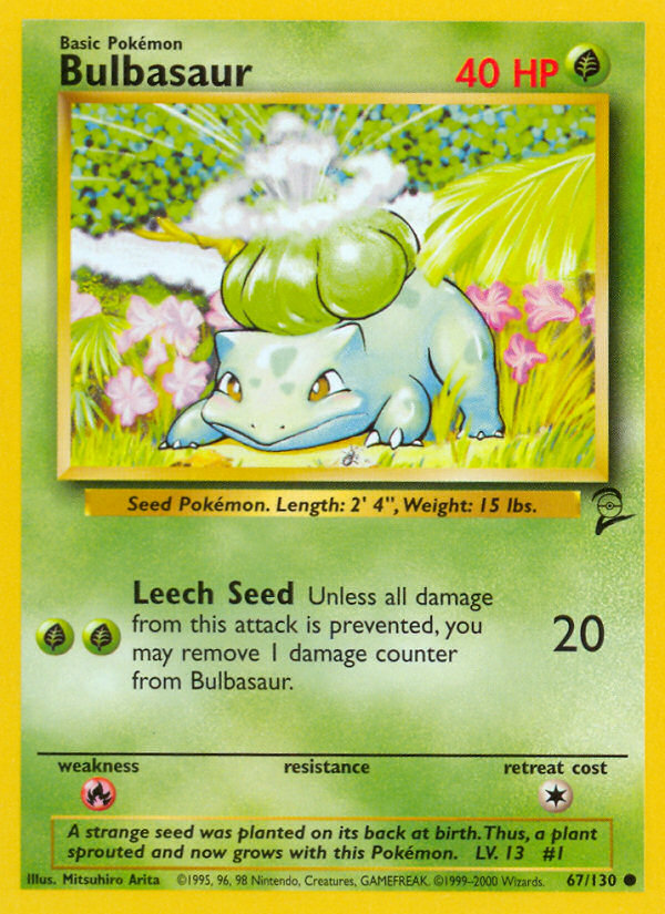 Bulbasaur (67/130) [Base Set 2] | Clutch Gaming