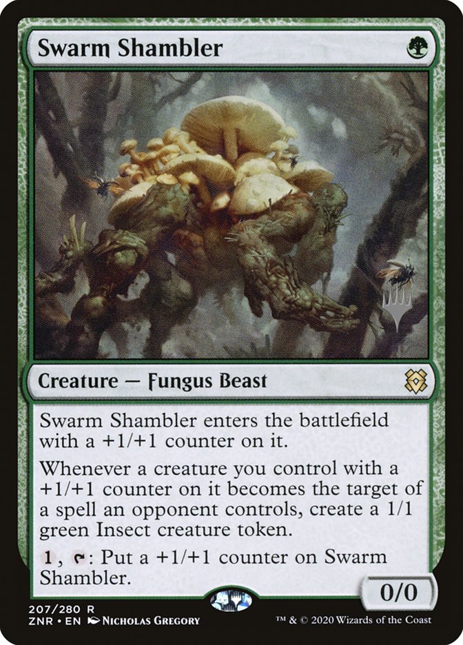 Swarm Shambler (Promo Pack) [Zendikar Rising Promos] | Clutch Gaming