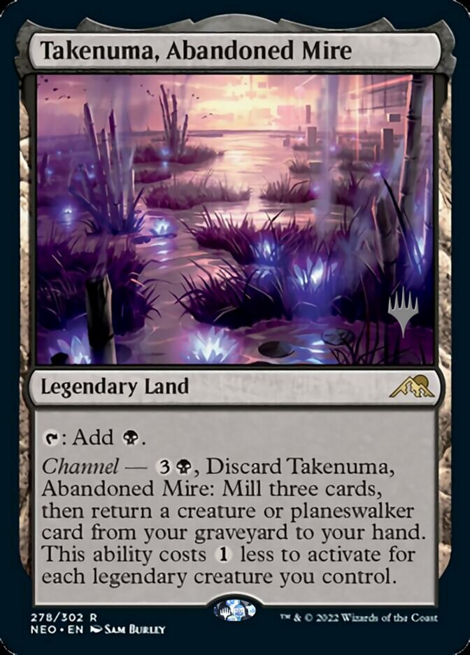 Takenuma, Abandoned Mire (Promo Pack) [Kamigawa: Neon Dynasty Promos] | Clutch Gaming