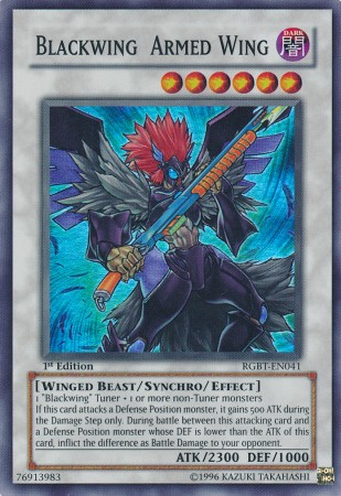 Blackwing Armed Wing [RGBT-EN041] Super Rare | Clutch Gaming