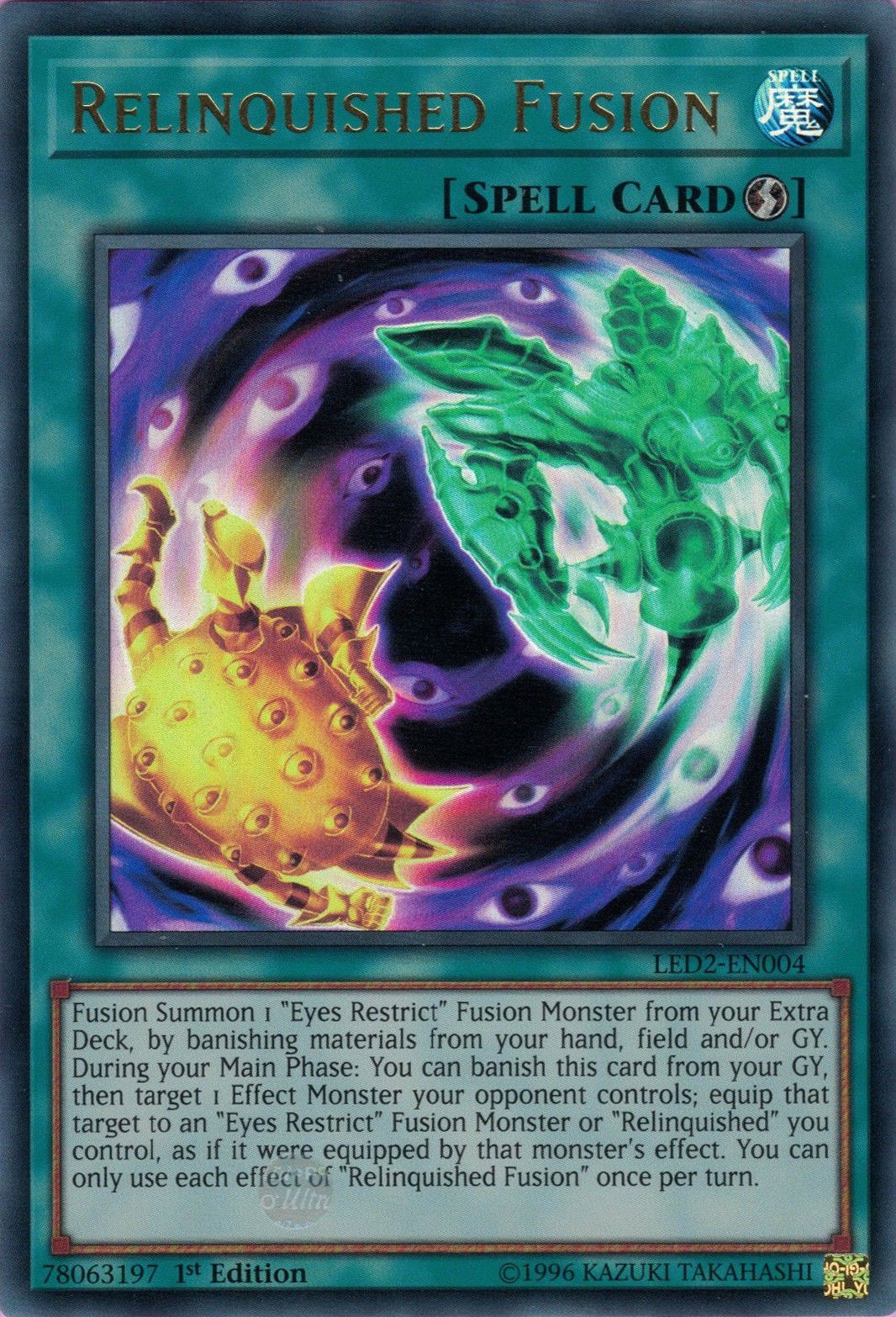 Relinquished Fusion [LED2-EN004] Ultra Rare | Clutch Gaming