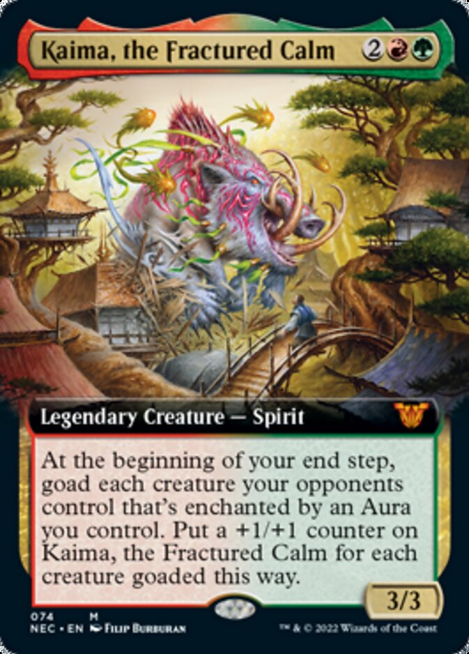 Kaima, the Fractured Calm (Extended Art) [Kamigawa: Neon Dynasty Commander] | Clutch Gaming