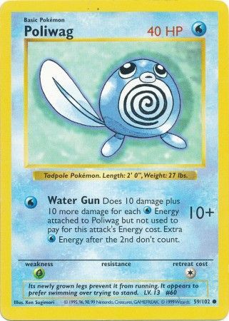 Poliwag (59/102) [Base Set Shadowless Unlimited] | Clutch Gaming