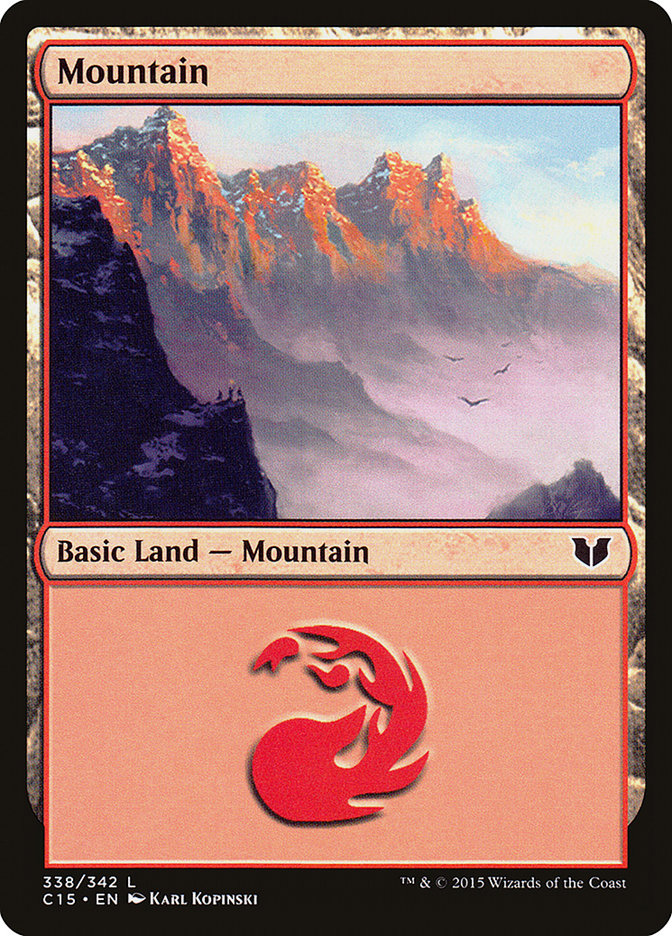 Mountain (338) [Commander 2015] | Clutch Gaming