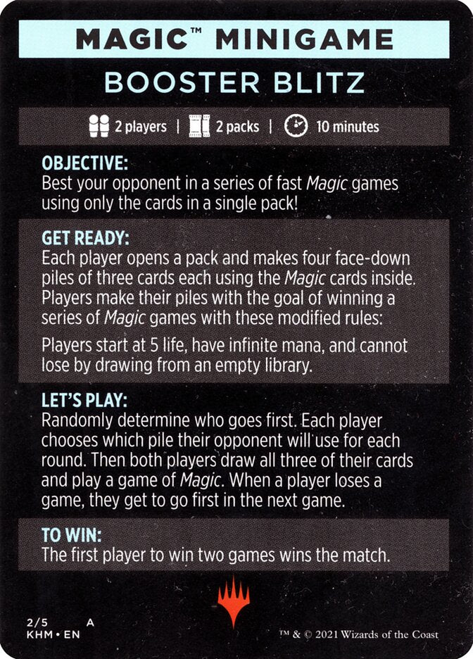 Booster Blitz (Magic Minigame) [Kaldheim Minigame] | Clutch Gaming