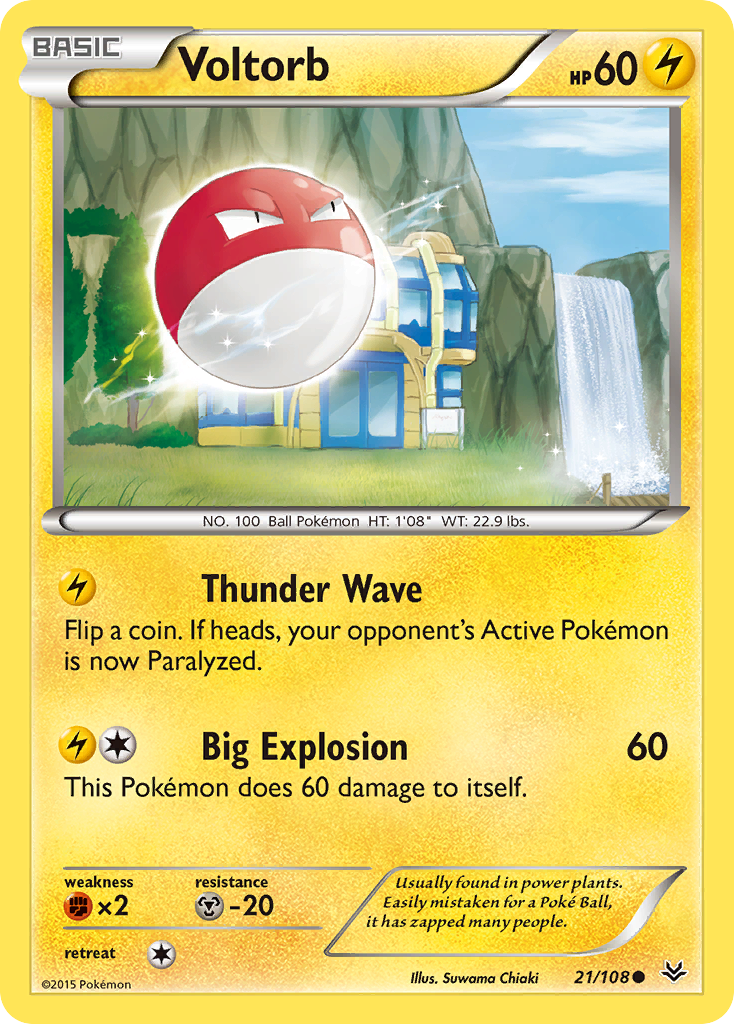 Voltorb (21/108) [XY: Roaring Skies] | Clutch Gaming