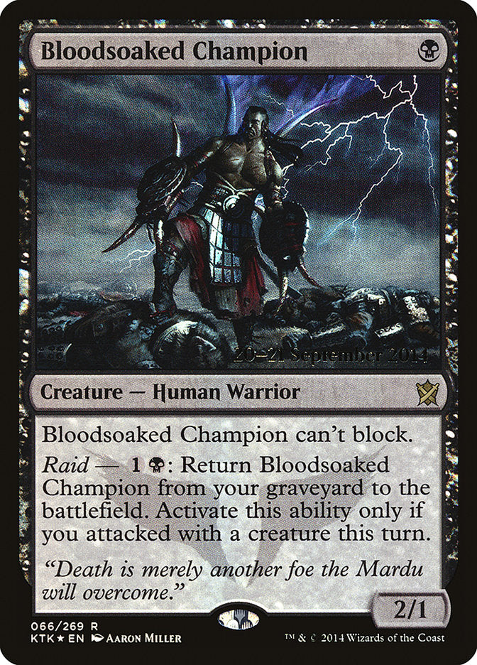 Bloodsoaked Champion [Khans of Tarkir Prerelease Promos] | Clutch Gaming