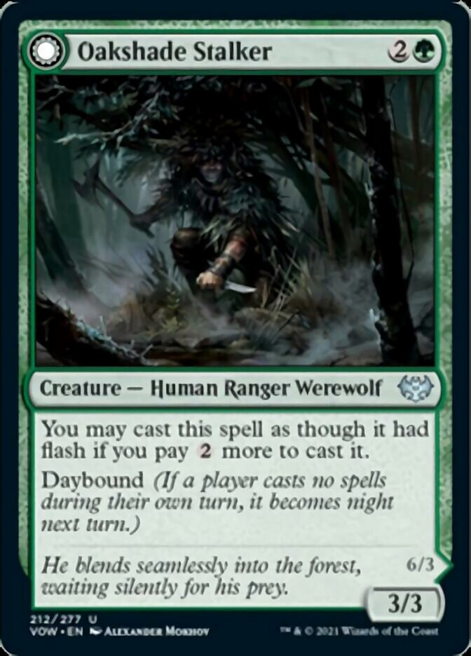 Oakshade Stalker // Moonlit Ambusher [Innistrad: Crimson Vow] | Clutch Gaming