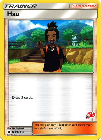 Hau (120/149) (Charizard Stamp #28) [Battle Academy 2020] | Clutch Gaming