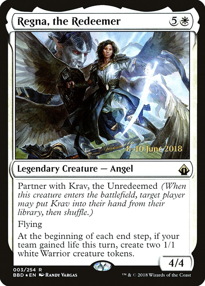 Regna, the Redeemer [Battlebond Prerelease Promos] | Clutch Gaming