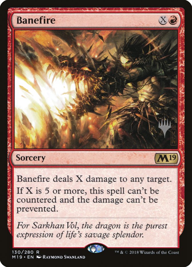 Banefire (Promo Pack) [Core Set 2019 Promos] | Clutch Gaming