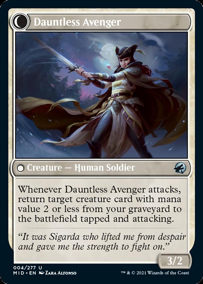 Bereaved Survivor // Dauntless Avenger [Innistrad: Midnight Hunt] | Clutch Gaming