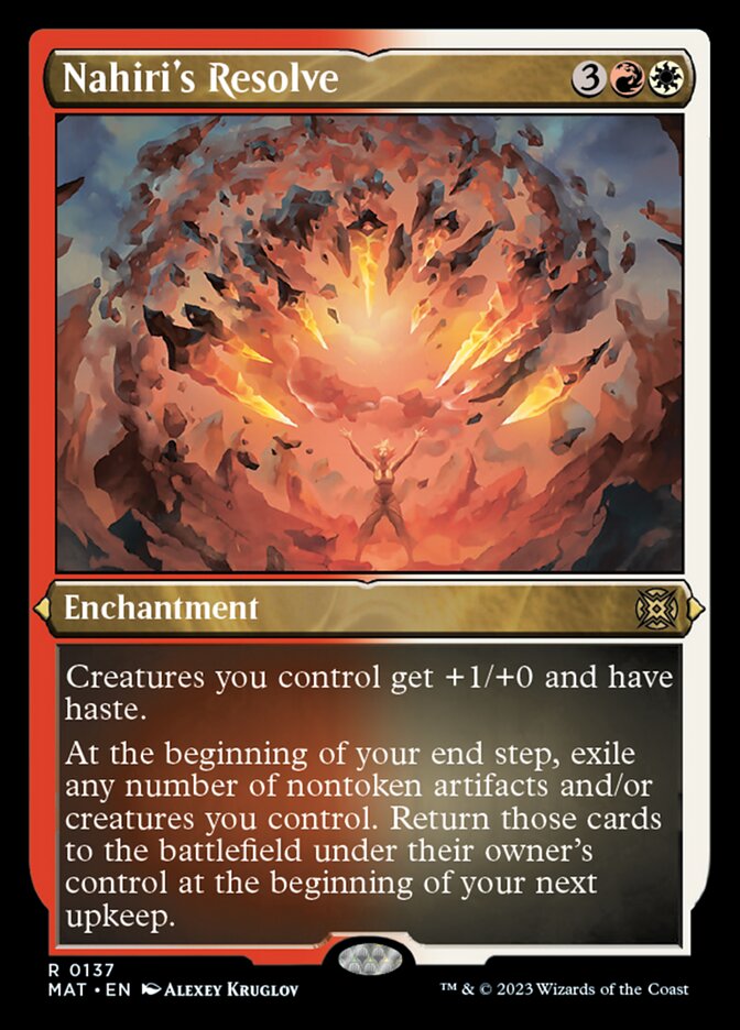 Nahiri's Resolve (Foil Etched) [March of the Machine: The Aftermath] | Clutch Gaming