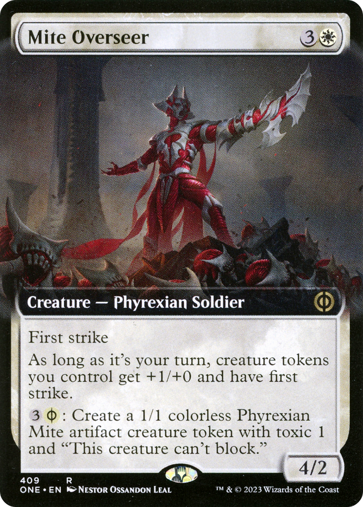 Mite Overseer (Extended Art) [Phyrexia: All Will Be One] | Clutch Gaming