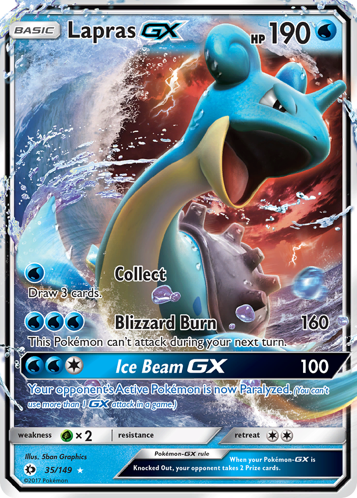 Lapras GX (35/149) [Sun & Moon: Base Set] | Clutch Gaming