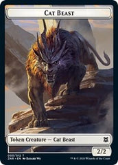 Cat Beast // Construct Double-Sided Token [Zendikar Rising Tokens] | Clutch Gaming