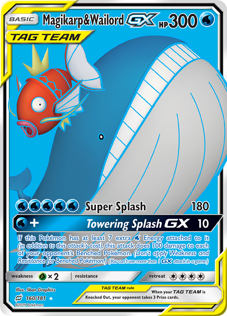 Magikarp & Wailord GX (160/181) [Sun & Moon: Team Up] | Clutch Gaming