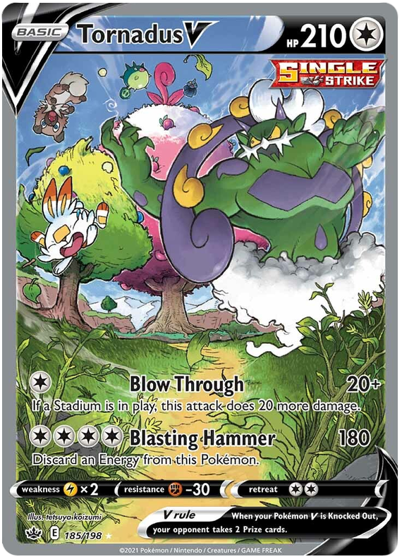 Tornadus V (185/198) [Sword & Shield: Chilling Reign] | Clutch Gaming