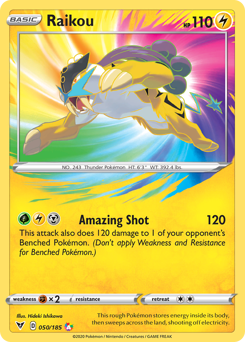 Raikou (050/185) [Sword & Shield: Vivid Voltage] | Clutch Gaming