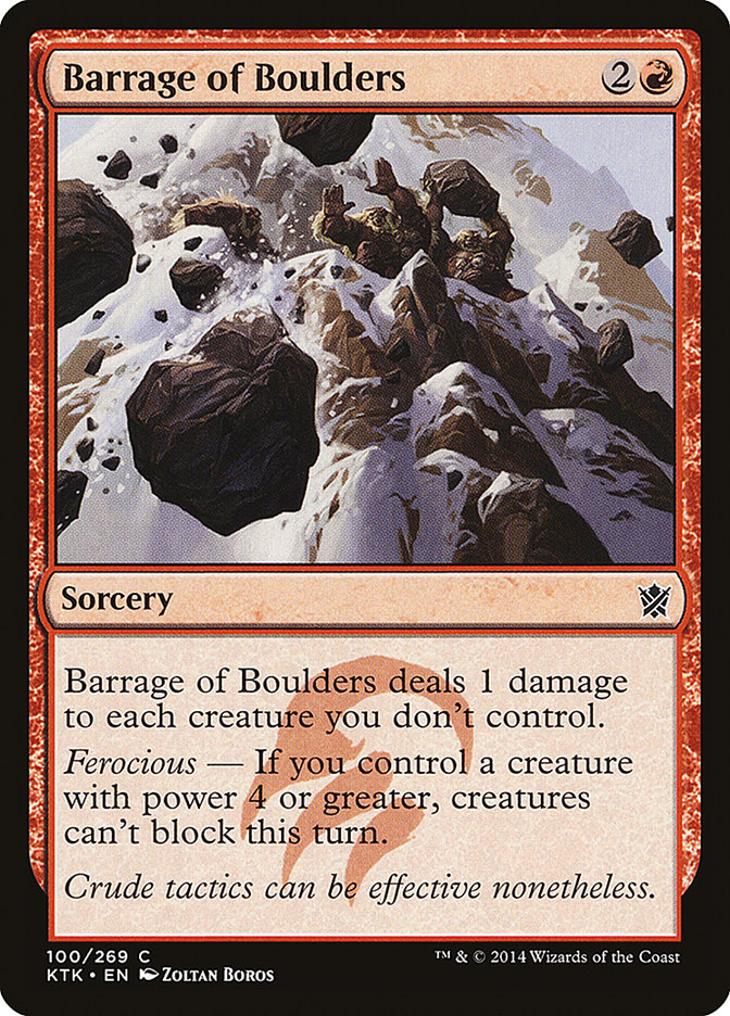 Barrage of Boulders [Khans of Tarkir] | Clutch Gaming