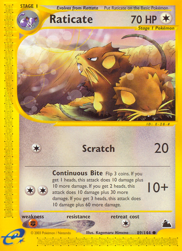 Raticate (89/144) [Skyridge] | Clutch Gaming