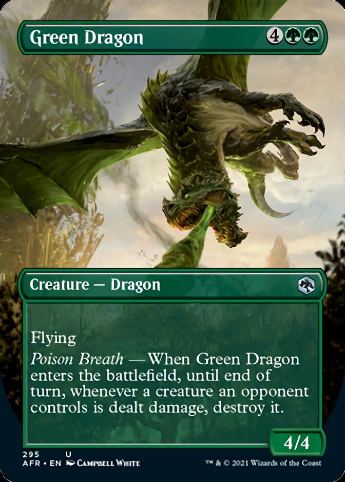 Green Dragon (Borderless Alternate Art) [Dungeons & Dragons: Adventures in the Forgotten Realms] | Clutch Gaming