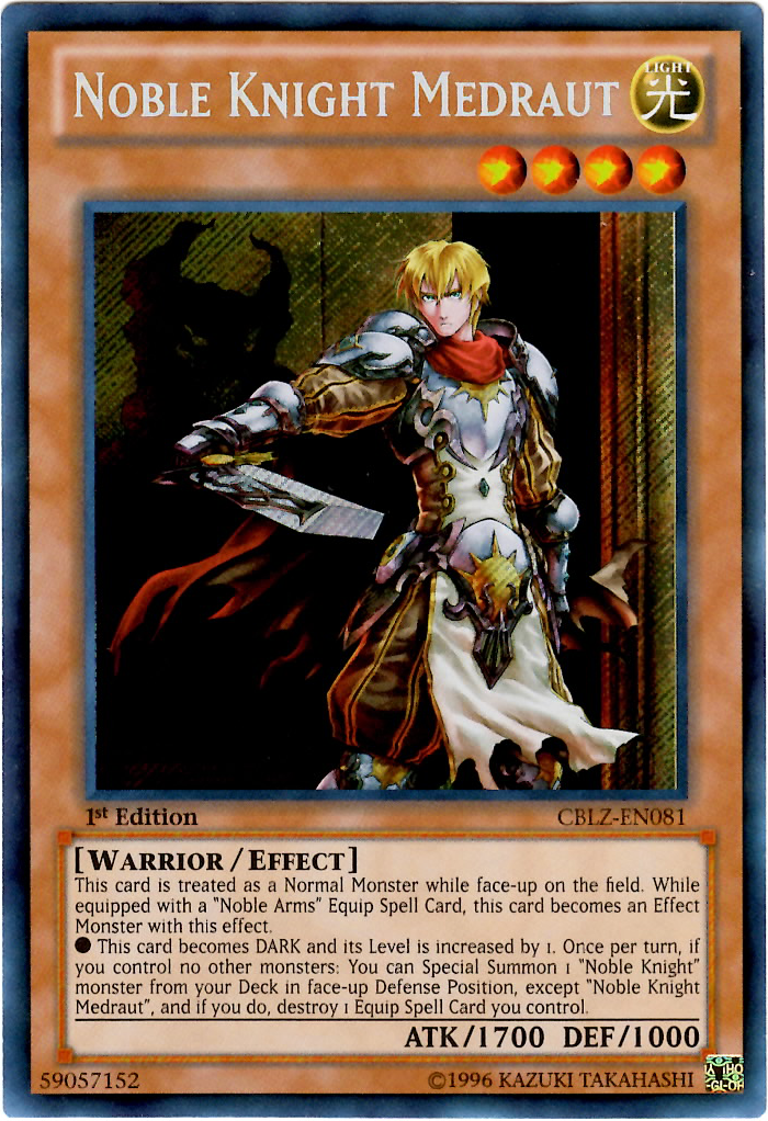 Noble Knight Medraut [CBLZ-EN081] Secret Rare | Clutch Gaming