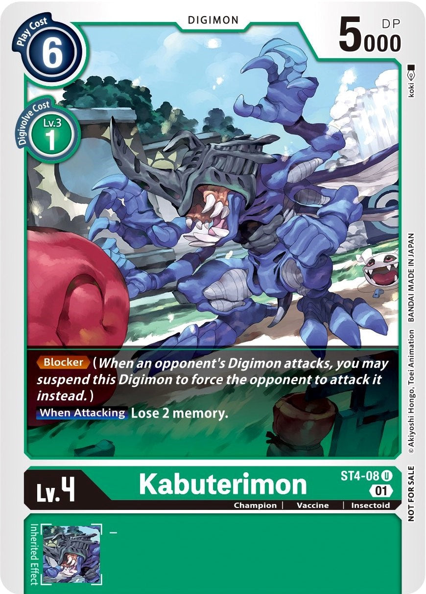 Kabuterimon [ST4-08] (Winner Pack Xros Encounter) [Starter Deck: Giga Green Promos] | Clutch Gaming