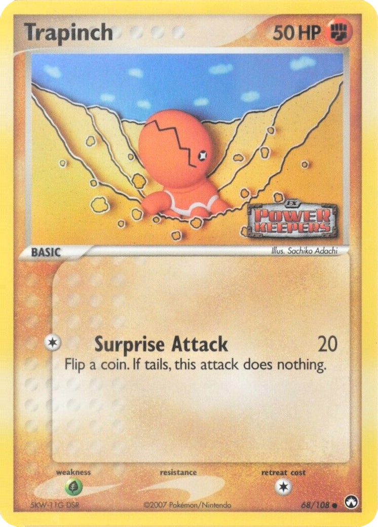 Trapinch (68/108) (Stamped) [EX: Power Keepers] | Clutch Gaming