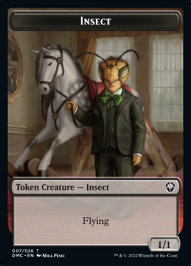 Phyrexian // Insect Double-Sided Token [Dominaria United Tokens] | Clutch Gaming