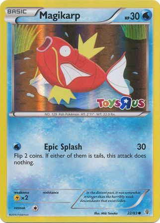 Magikarp (22/83) (Toys R Us Promo) [XY: Generations] | Clutch Gaming