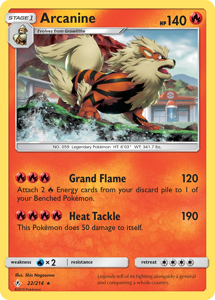 Arcanine (22/214) [Sun & Moon: Unbroken Bonds] | Clutch Gaming