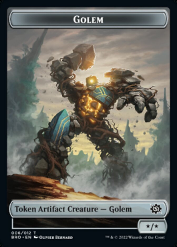 Golem Token [The Brothers' War Tokens] | Clutch Gaming