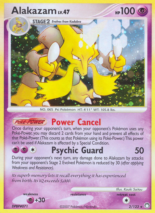 Alakazam (2/123) [Diamond & Pearl: Mysterious Treasures] | Clutch Gaming