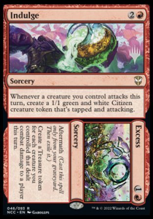 Indulge // Excess (Promo Pack) [Streets of New Capenna Commander Promos] | Clutch Gaming