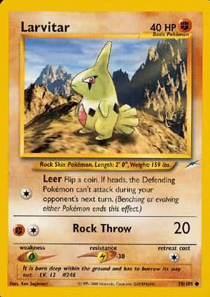 Larvitar (70/105) [Neo Destiny Unlimited] | Clutch Gaming