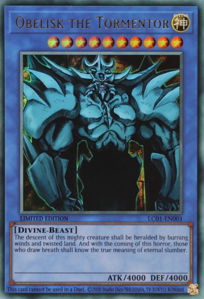 Obelisk the Tormentor (25th Anniversary) [LC01-EN001] Ultra Rare | Clutch Gaming