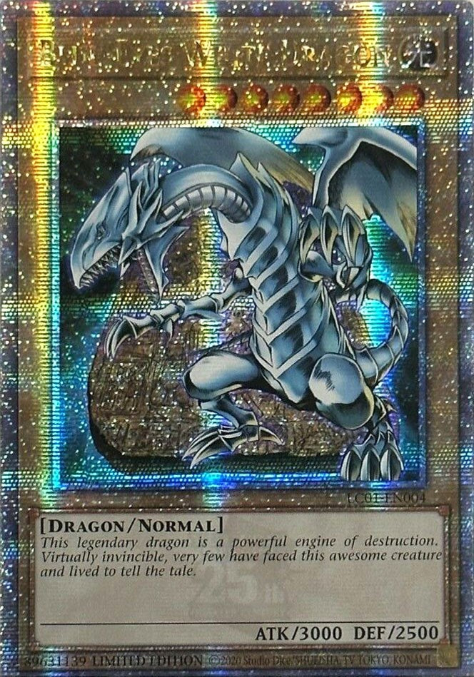 Blue-Eyes White Dragon (25th Anniversary) [LC01-EN004] Quarter Century Secret Rare | Clutch Gaming