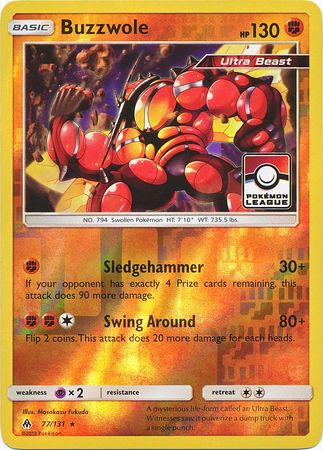 Buzzwole (77/131) (League Promo) [Sun & Moon: Forbidden Light] | Clutch Gaming