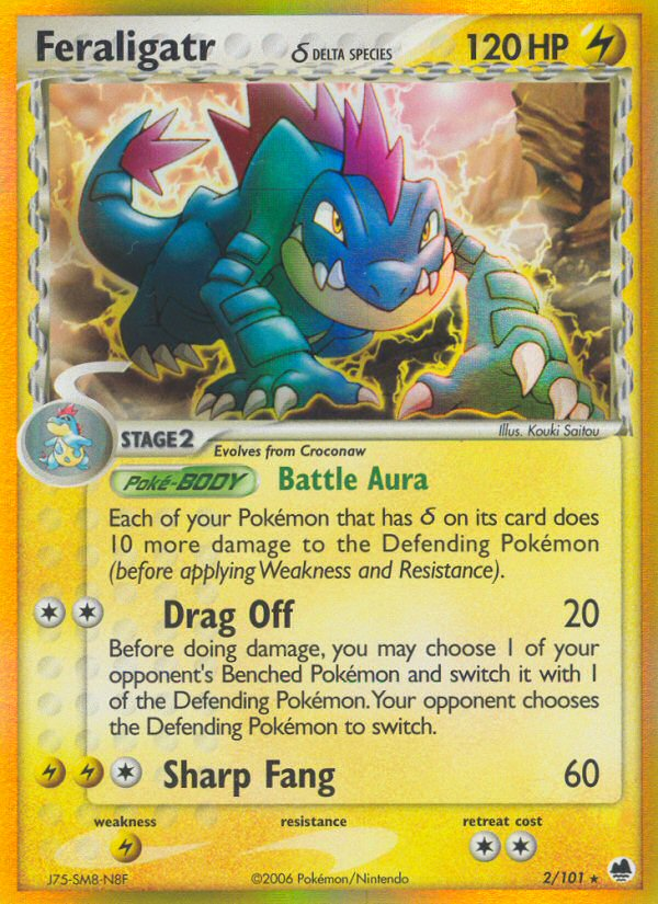 Feraligatr (2/101) (Delta Species) [EX: Dragon Frontiers] | Clutch Gaming