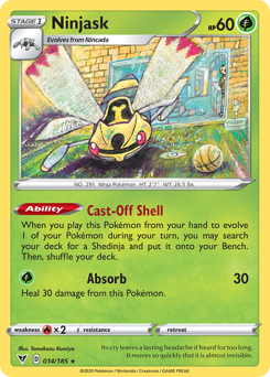 Ninjask (014/185) [Sword & Shield: Vivid Voltage] | Clutch Gaming