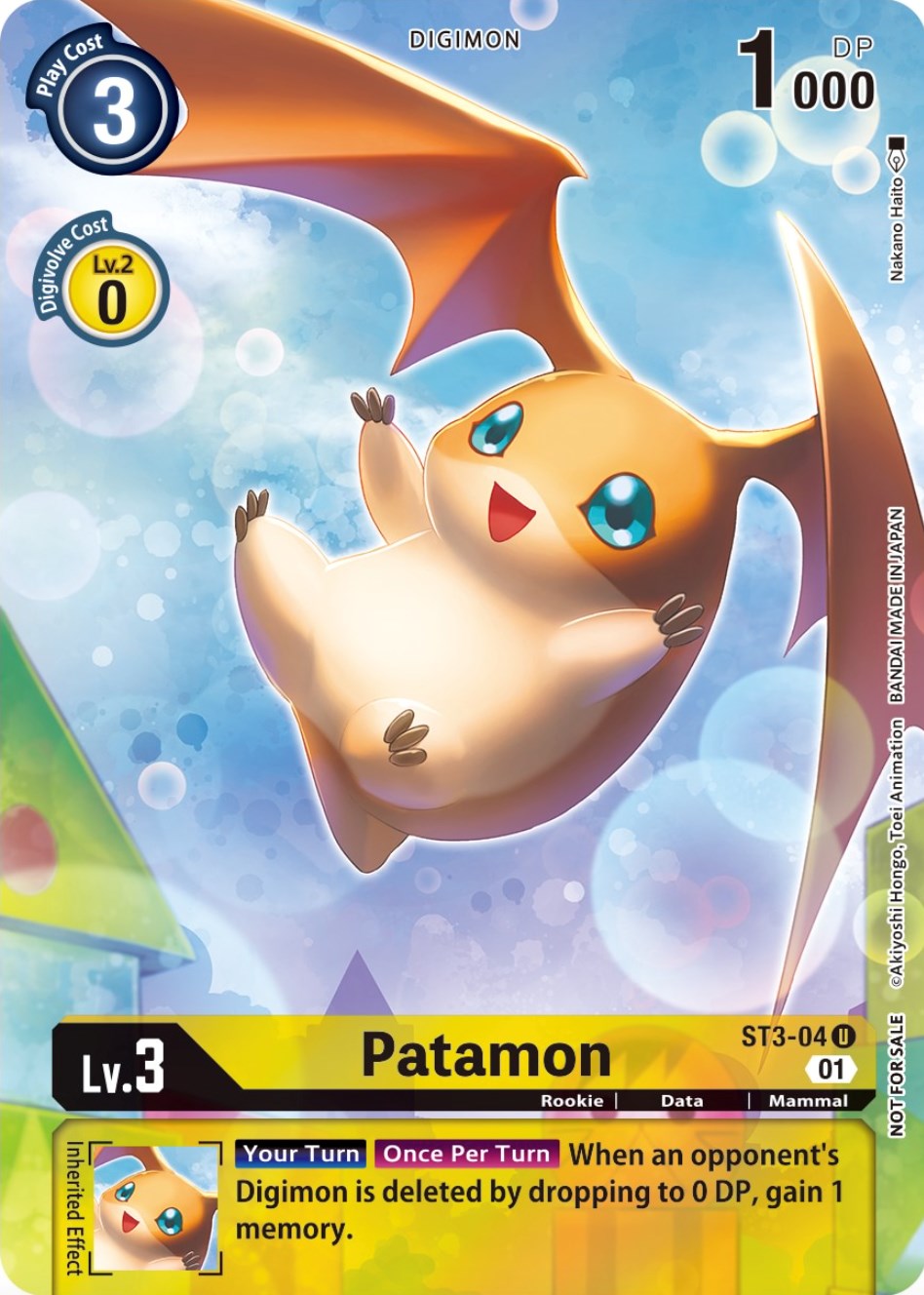 Patamon [ST3-04] (Official Tournament Pack Vol.9) [Starter Deck: Heaven's Yellow Promos] | Clutch Gaming