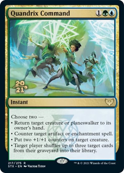 Quandrix Command [Strixhaven: School of Mages Prerelease Promos] | Clutch Gaming