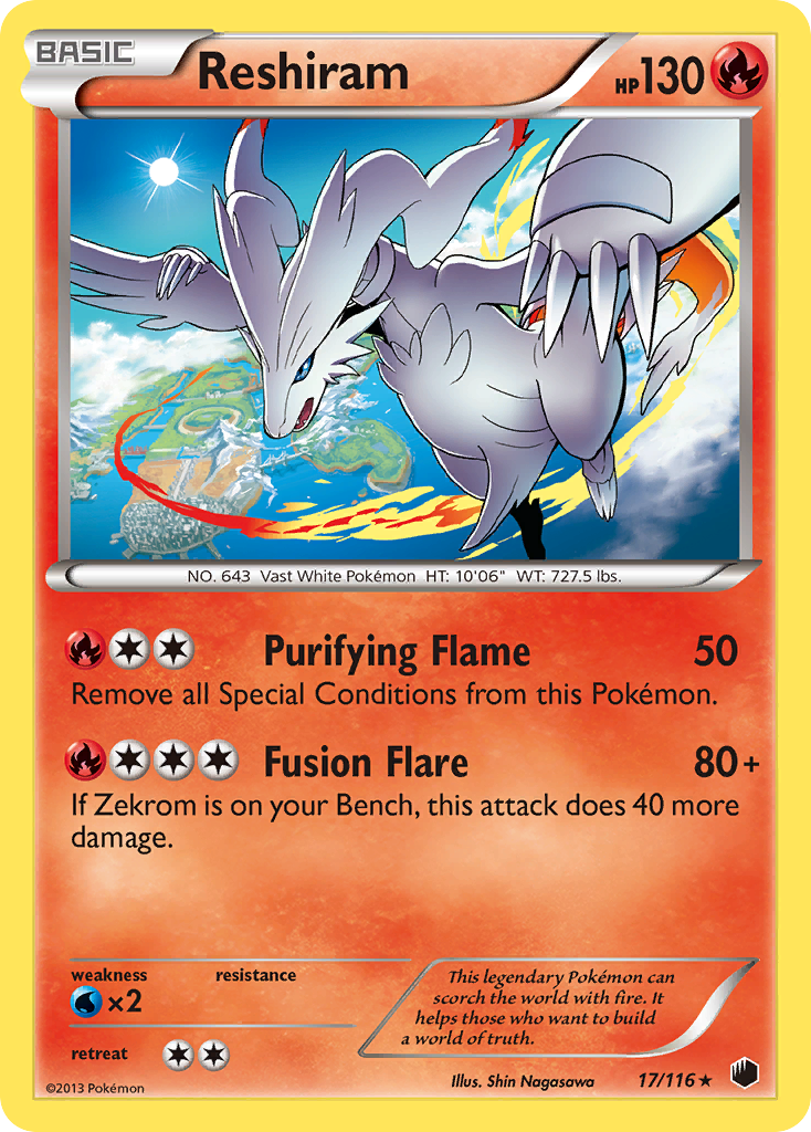 Reshiram (17/116) [Black & White: Plasma Freeze] | Clutch Gaming